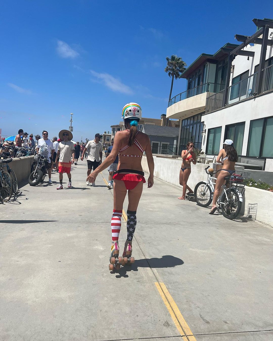 Roller skating July 4, 2023