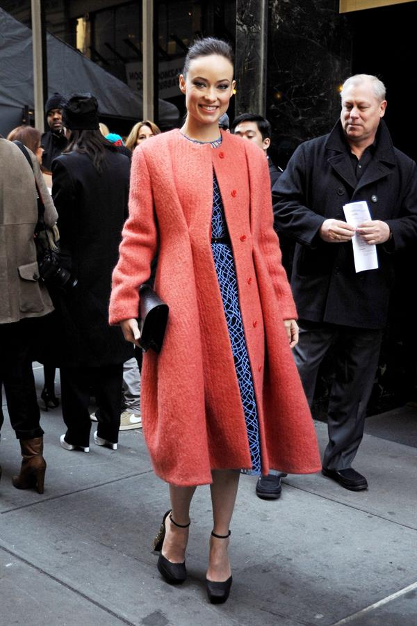 Olivia Wilde attends Calvin Klein Fall 2013 Presentation in New York City - February 14, 2013 