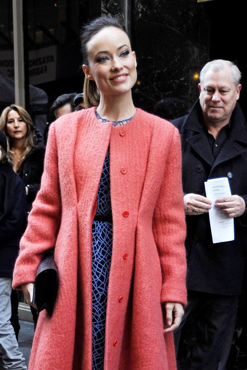 Olivia Wilde attends Calvin Klein Fall 2013 Presentation in New York City - February 14, 2013 