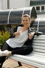 Sonya Buse in Red Lace Panties