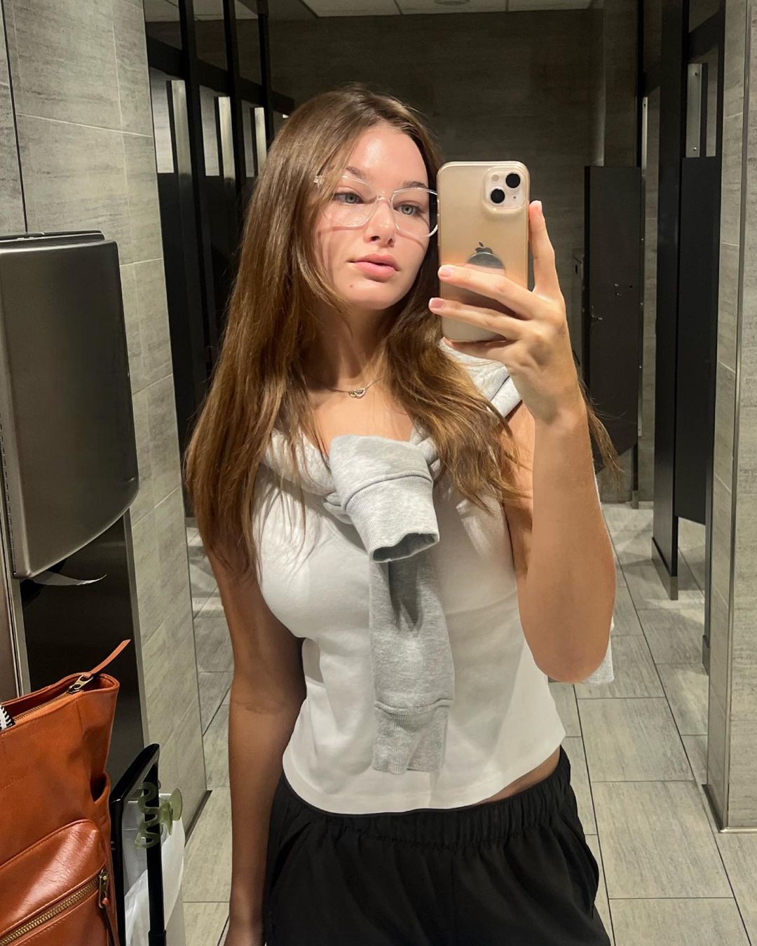 Jordan Taylor Stone taking a selfie