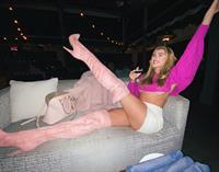Kenzie Anne - Pink Thigh High Boots