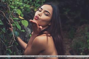 Isa Sweet Nude Pictures Forest Flirtation