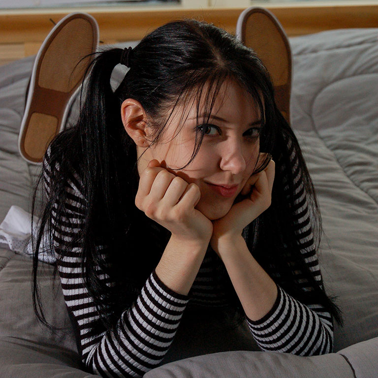 Alt Teen With Pigtails