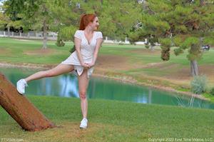 Redhead With Tight Firm Figure