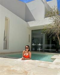 Marta Diaz in a bikini