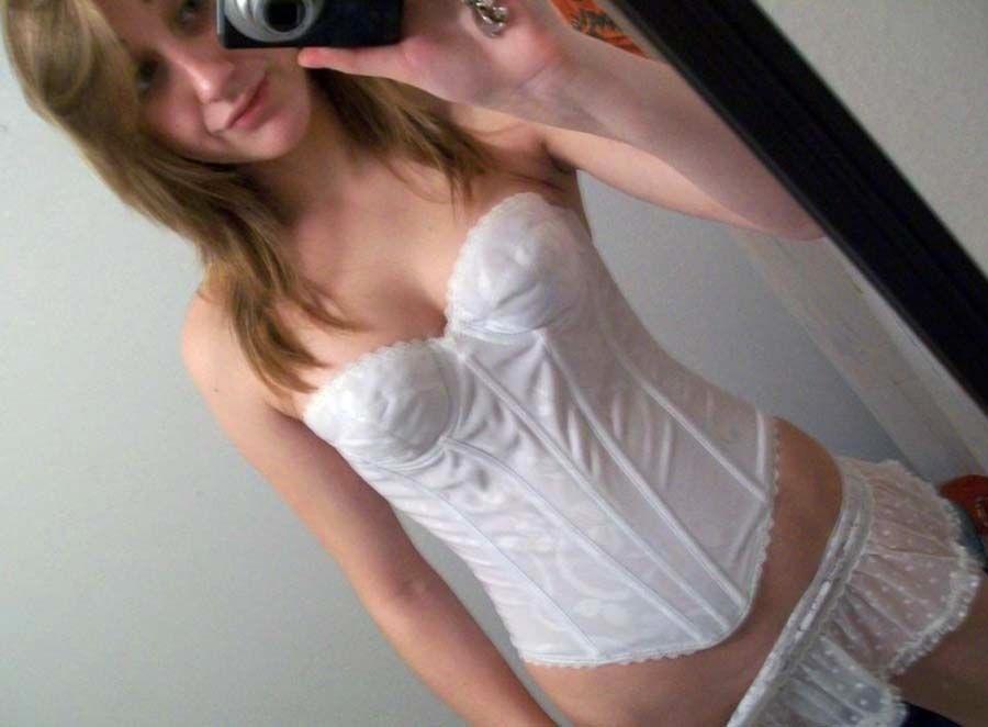 Anonymous in lingerie