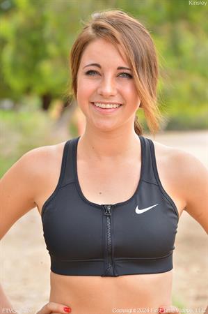 Kinsley FTV Nude Pictures Busty Jogger