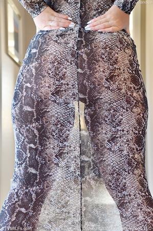 Candice FTV Nude Pictures Slinky Sexy Snakeskin