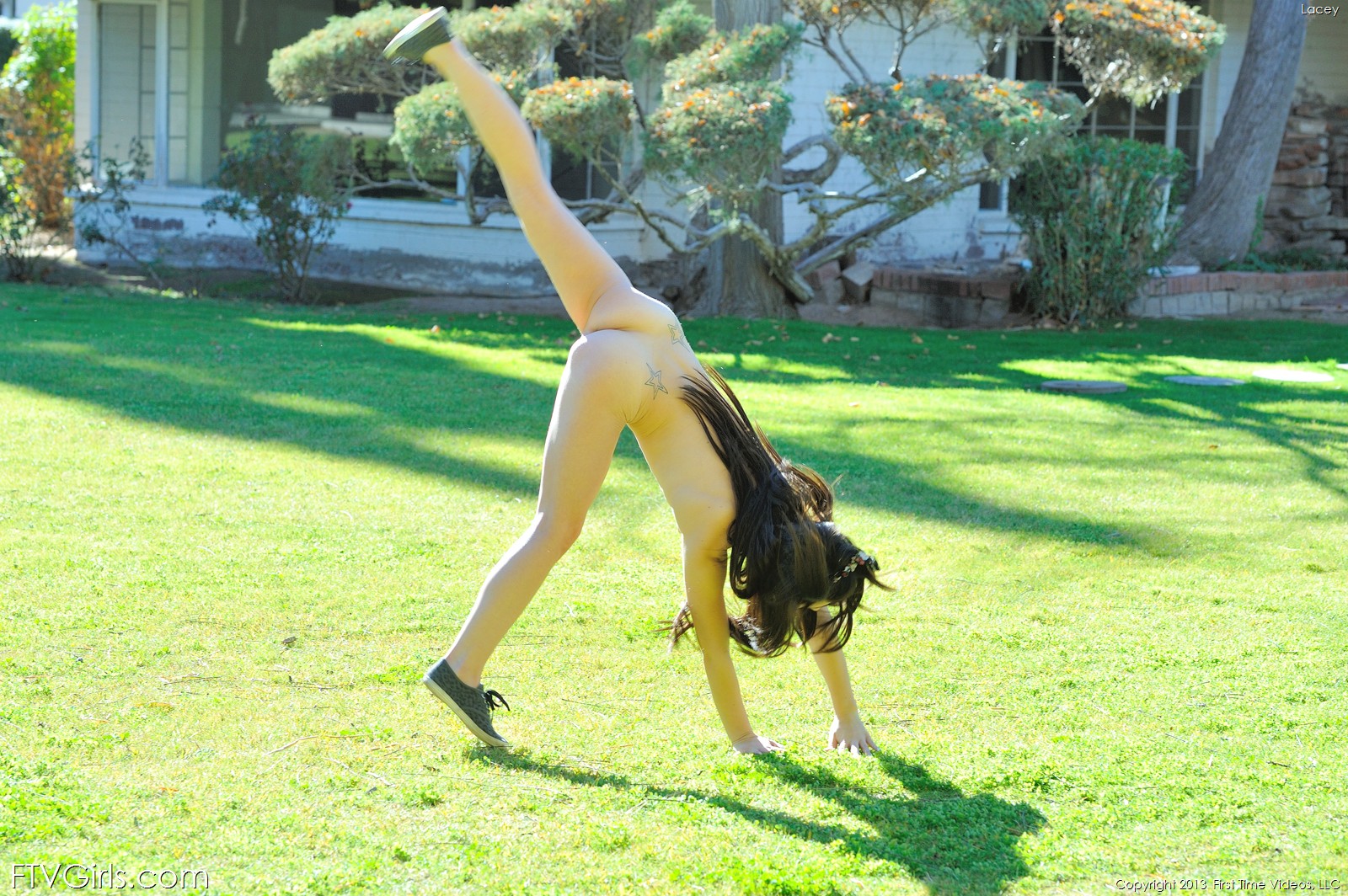 Lacey playful outdoors