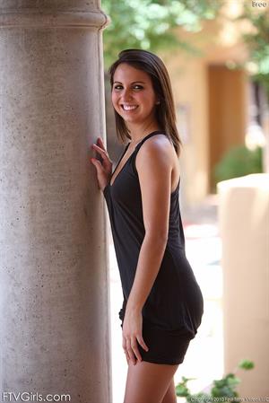 Bree FTV Nude Pictures Bree shows off her round ass and shaved pussy