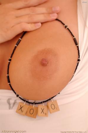 Alison FTV Nude Pictures Alison Angel plays with her puffy nipples
