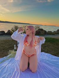 Daryna Popach in a bikini