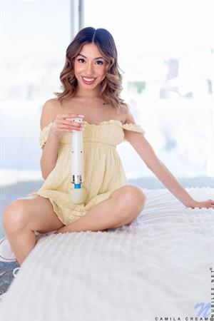 Camila Cream Nude Pictures Camila Cream knows that girls are never too old to play with toys and she's oh so eager to show off the one she likes best.
