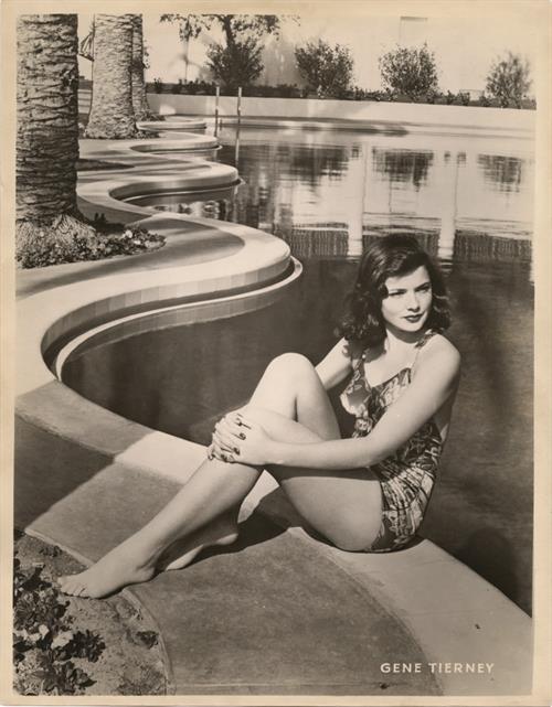 Gene Tierney in a bikini