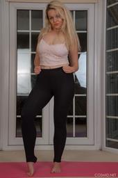 Laura Does Some Stretching