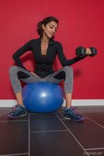 Belle Doing Her Fitness