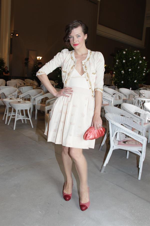 Milla Jovovich - Chanel Show at Paris Fashion Week Haute Couture F/W 2012/13 (July 3, 2012)