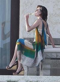 Milla Jovovich in a bikini