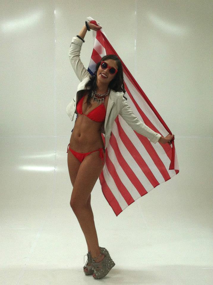 Mikayla Carr in a bikini