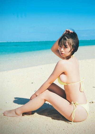 Hina Kikuchi in a bikini