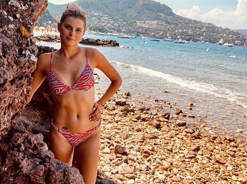 Katarina Zavatska in a bikini