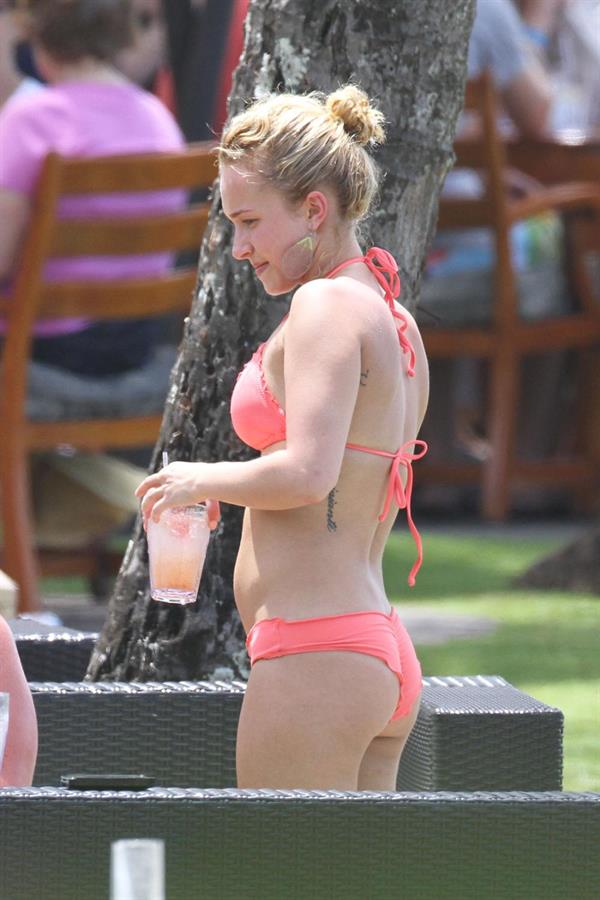 Hayden Panettiere in a bikini - ass