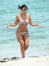 Andrea Calle in a bikini