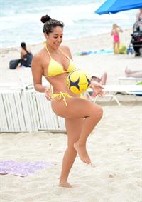 Andrea Calle in a bikini