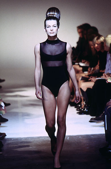 Milla Jovovich in a bikini