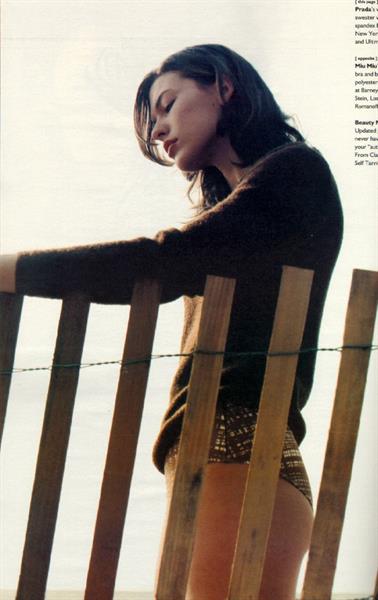 Milla Jovovich in a bikini