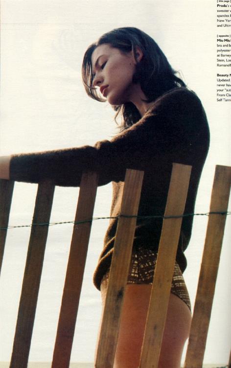 Milla Jovovich in a bikini