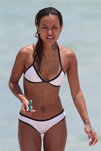 Karrueche Tran in a bikini