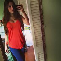 Angie Varona taking a selfie