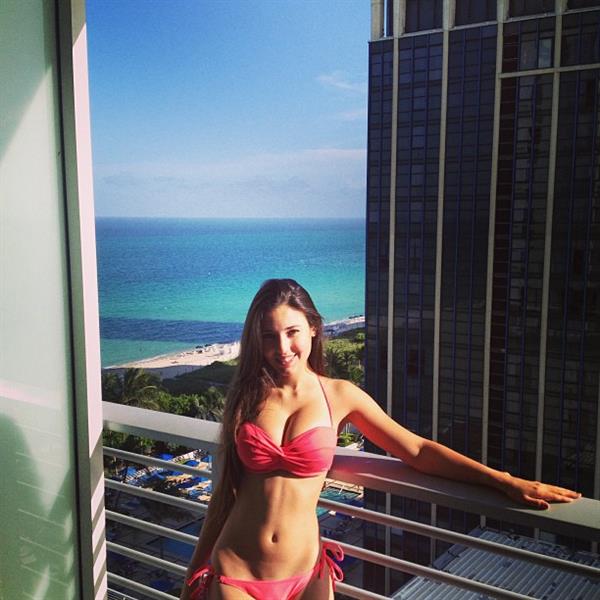 Angie Varona in a bikini