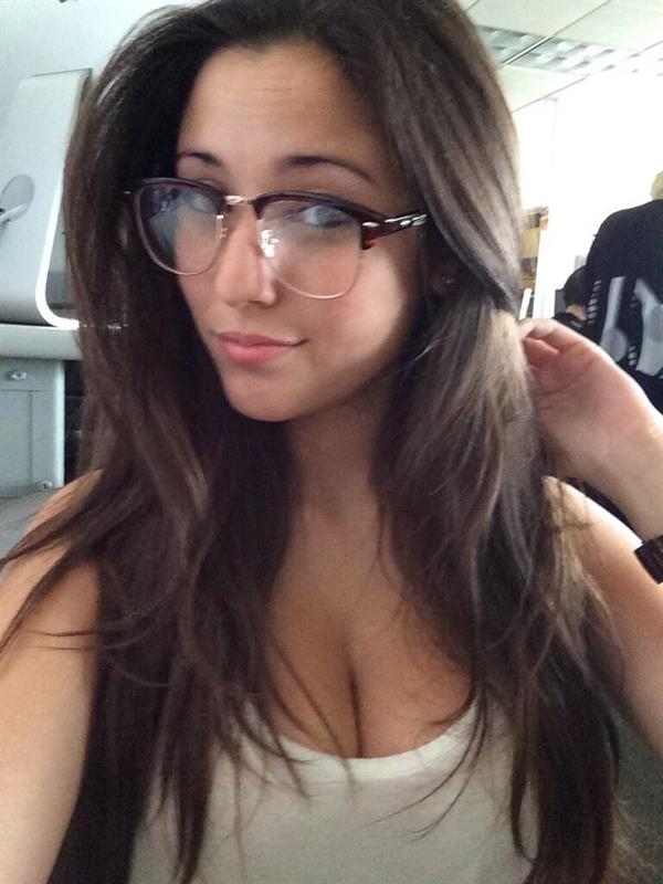 Angie Varona taking a selfie