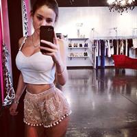 Angie Varona taking a selfie