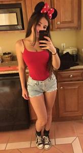 Angie Varona taking a selfie
