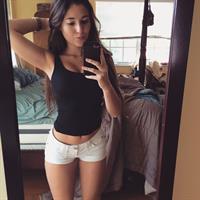 Angie Varona taking a selfie