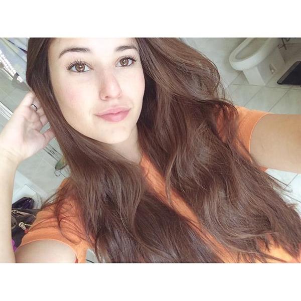 Angie Varona taking a selfie