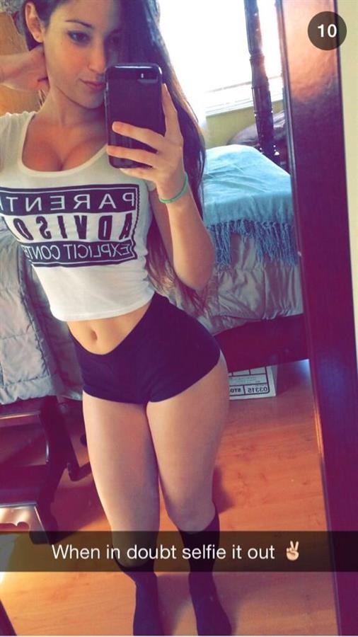 Angie Varona taking a selfie