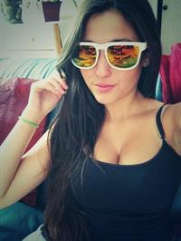 Angie Varona taking a selfie