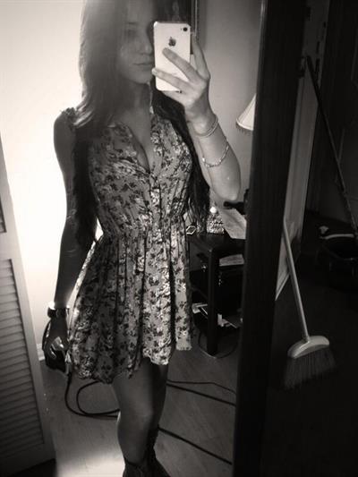 Angie Varona taking a selfie