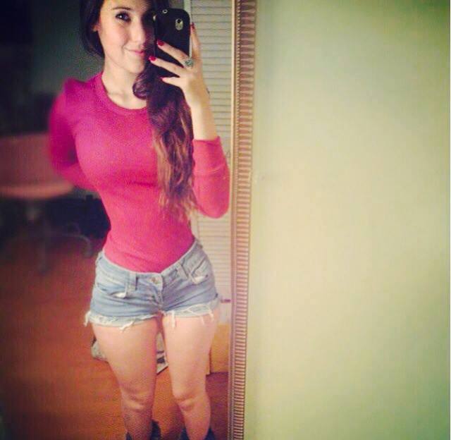 Angie Varona taking a selfie