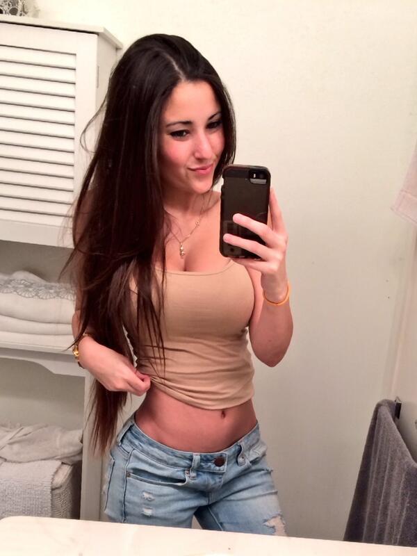 Angie Varona taking a selfie