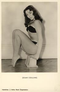 Joan Collins in a bikini