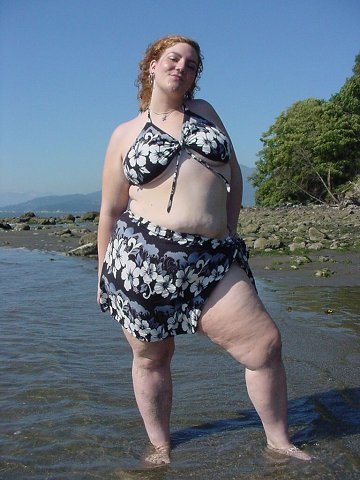 Anonymous in a bikini