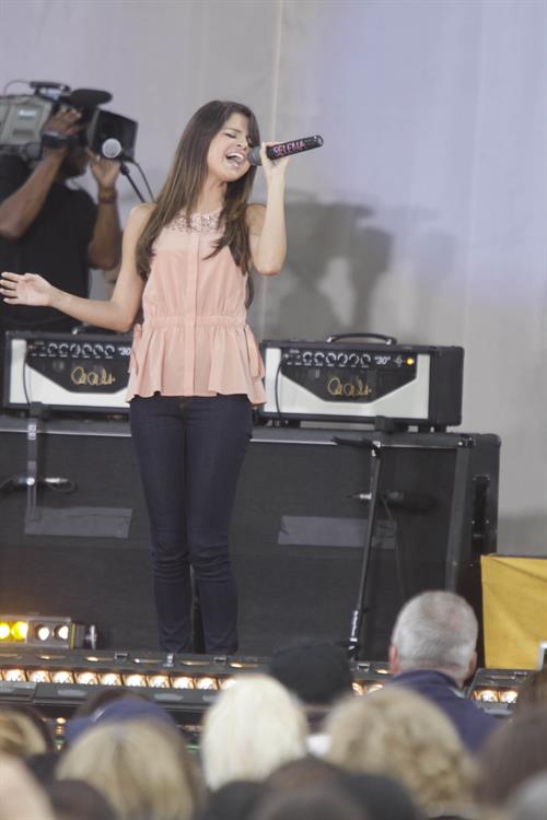 Selena Gomez performs at the Good Morning America GMA Summer Concert Series in New York City on June 17, 2011