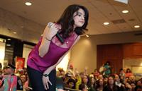 Selena Gomez at the Emerald Square Mall in North Attleborough MA on February 13, 2010