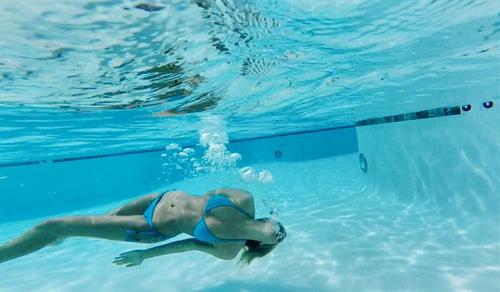 Cecilie Nordahl in a bikini
